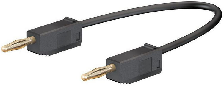 Verbindungsleitung 2mm / 10A – schwarz