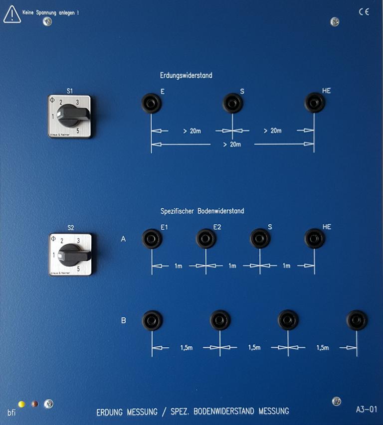 Erdungs/Bodenwiderstand Messung A3-01