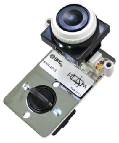 3/2-Wegeventil Handbetätigung (Druckknopf grün)